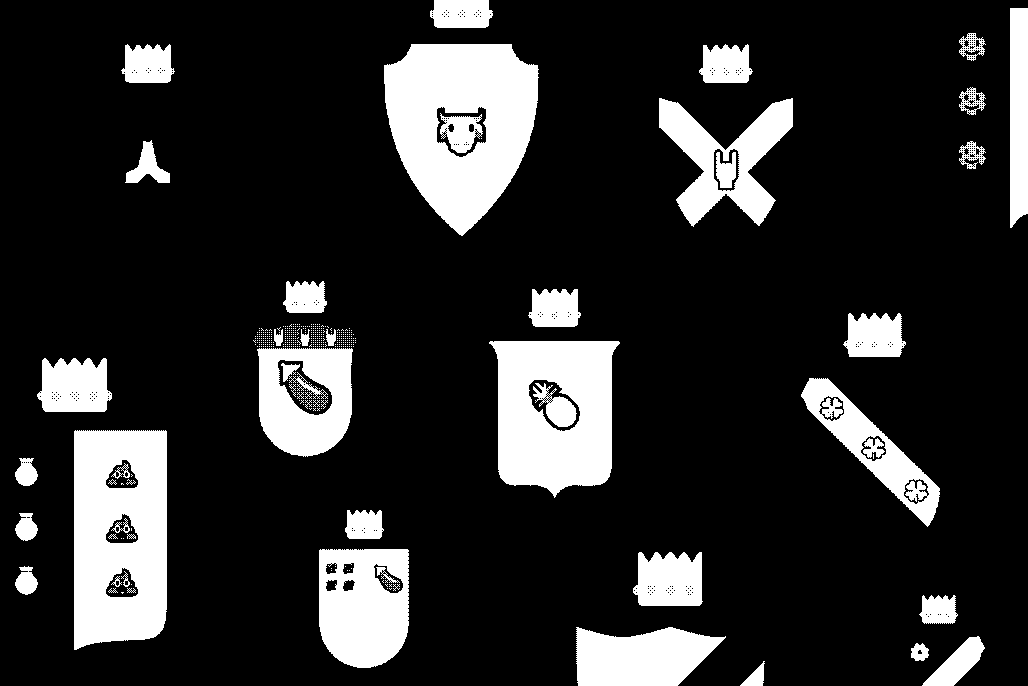 heraldry dithered